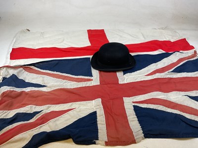 Lot 176 - A Union Jack flag, 133cm x 62cm, and a St...