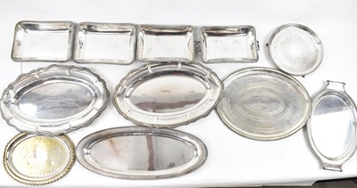 Lot 737 - A mixed lot of plated items including seven...