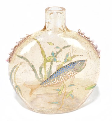 Lot 375 - A late 19th/early 20th century Art Glass flask