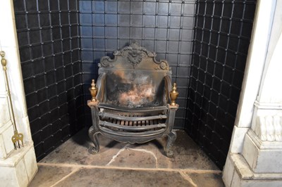 Lot 1155 - Two modern cast iron fire grates, 66 x 85cm,...