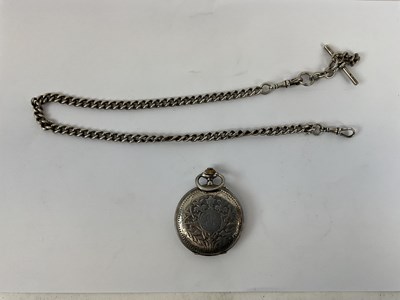Lot 948 - A French 875 silver hunter cased pocket watch...
