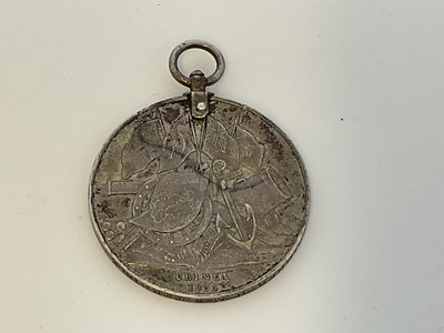 Lot 147 - A Turkish Crimea medal, 1855, inscribed 'R....