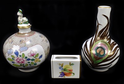 Lot 511 - HEREND; three pieces of porcelain