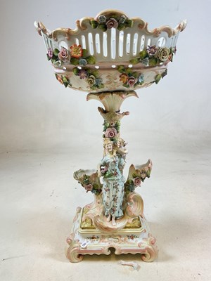 Lot 237 - A large, very decorative, Meissen style...