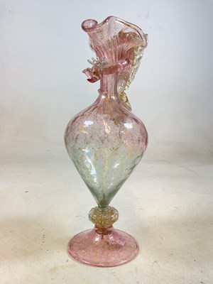 Lot 295 - A large 19th century Murano glass gilt...