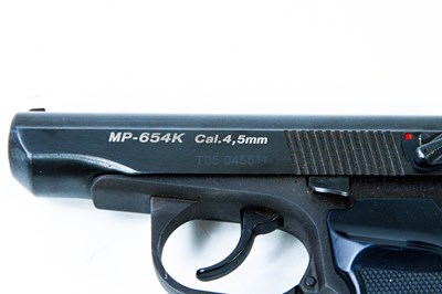 Lot 540 - BAIKAL; a .177 MP-654K CO2 powered air pistol...