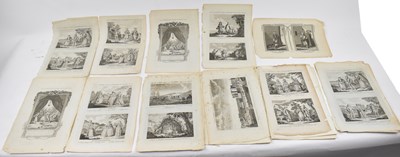 Lot 174 - Nineteen 19th century black and white...