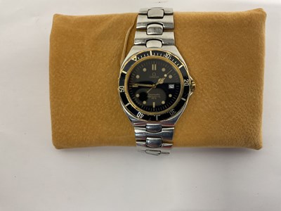 Lot 945 - OMEGA; Seamaster Professional 200m with black...