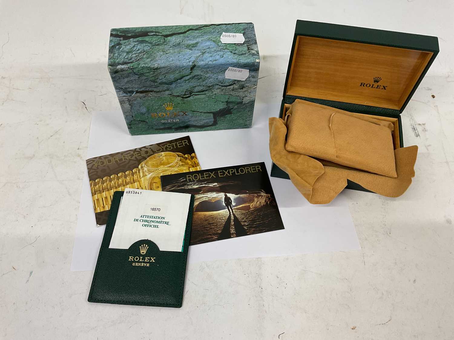 Lot 950 - ROLEX OYSTER; box with outer cardboard box,...