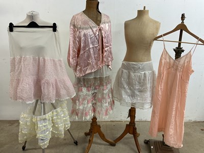 Lot 188 - A collection of vintage full length slips and...