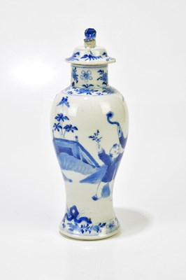 Lot 1047 - A late 19th century Chinese blue and white...