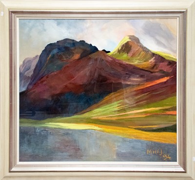 Lot 2637 - MICHAEL JOHNSON; acrylic, 'High Stile and Red...