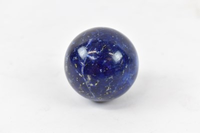 Lot 255 - Lapis lazuli orb, diameter approx 4cm, approx...