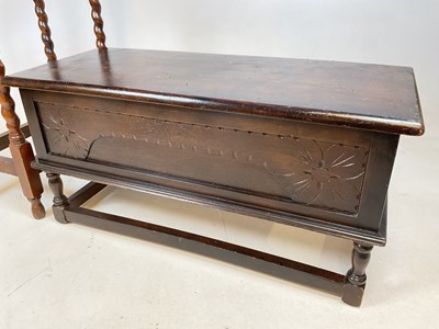Lot 775 - A small coffee table in the form of a coffer...