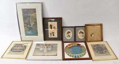 Lot 709 - A mixed lot of pictures and prints including...
