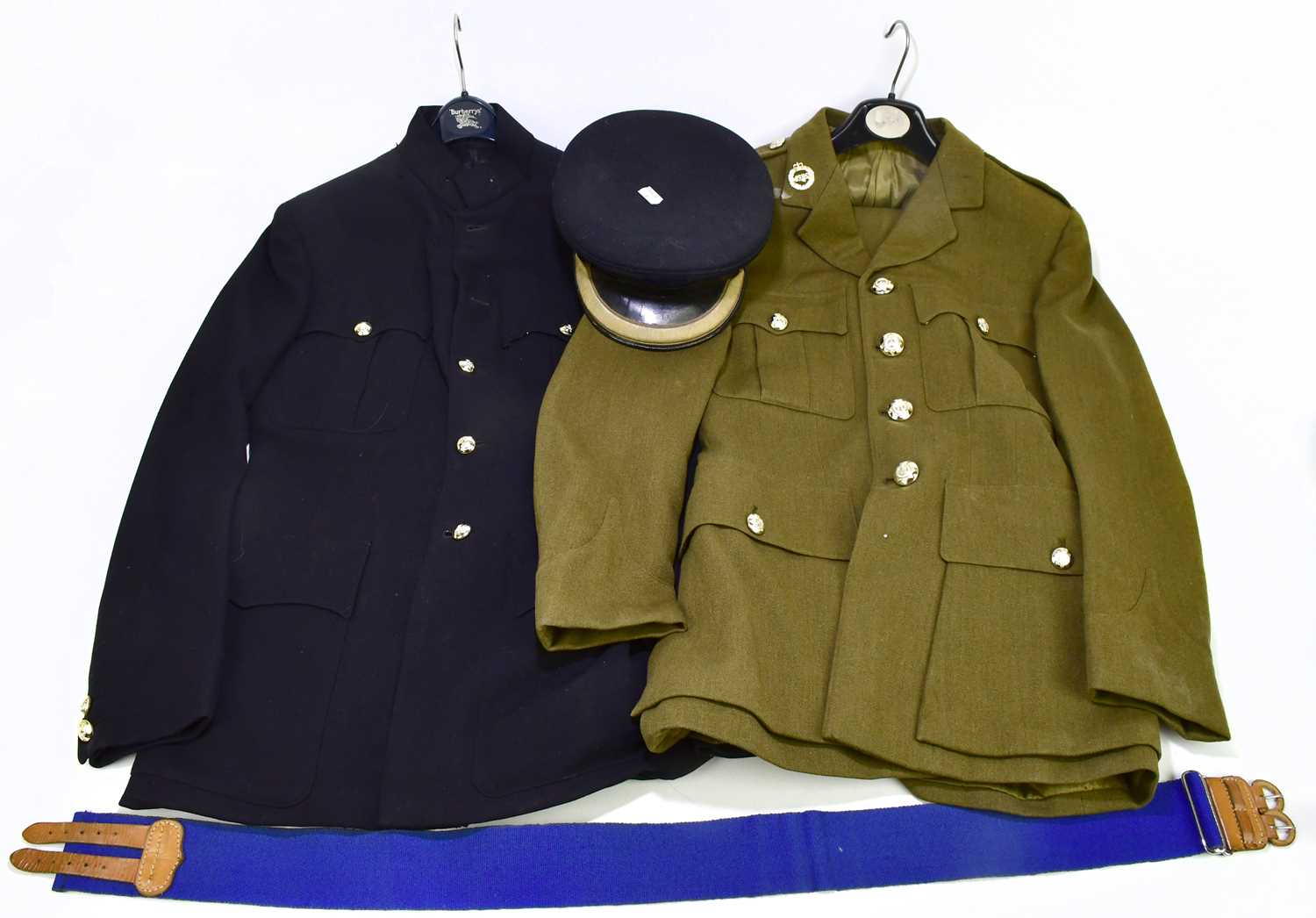 Lot 455 Two vintage army uniforms, together with