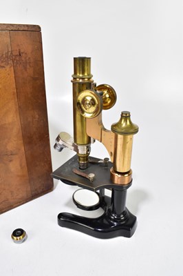 Lot 219 - E. LEITZ WETZLAR; a cased microscope