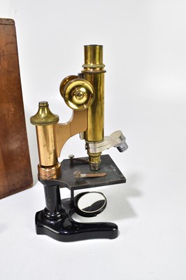 Lot 219 - E. LEITZ WETZLAR; a cased microscope