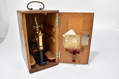 Lot 219 - E. LEITZ WETZLAR; a cased microscope