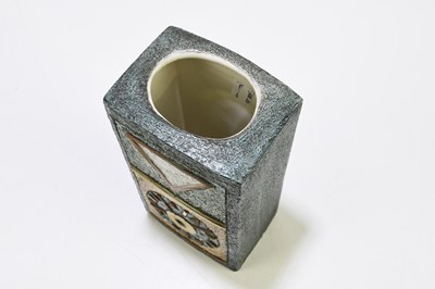 Lot 324 - LOUISE JINKS FOR TROIKA POTTERY; a brick vase...