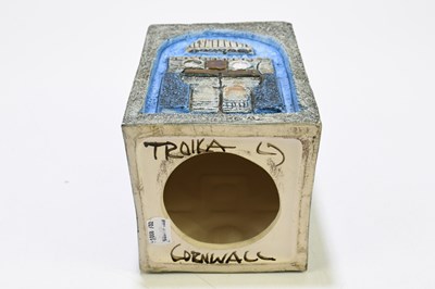 Lot 336 - LOUISE JINKS FOR TROIKA POTTERY; a rectangle...