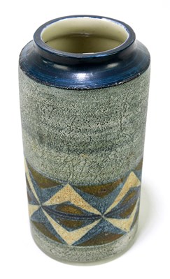 Lot 391 - SIMONE KILBURN FOR TROIKA POTTERY; a cylinder...