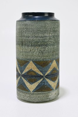 Lot 391 - SIMONE KILBURN FOR TROIKA POTTERY; a cylinder...