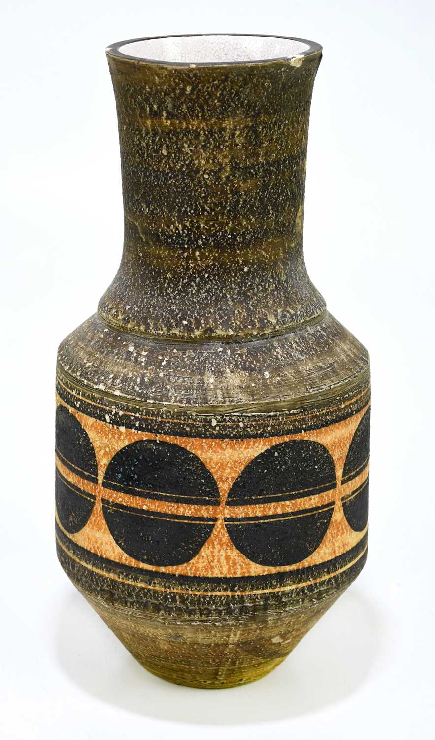 Lot 326 - LINDA HAZEL FOR TROIKA POTTERY; an urn vase