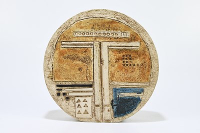 Lot 367 - LINDA THOMAS FOR TROIKA; a large wheel vase,...