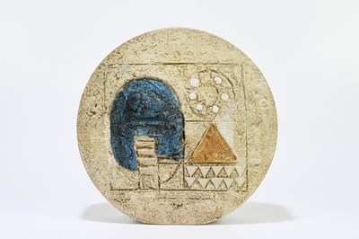 Lot 367 - LINDA THOMAS FOR TROIKA; a large wheel vase,...