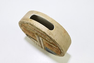 Lot 367 - LINDA THOMAS FOR TROIKA; a large wheel vase,...