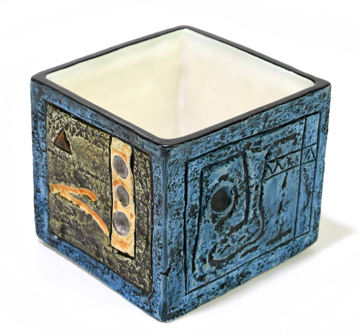 Lot 389 - JANE FITZGERALD FOR TROIKA POTTERY; a cube...
