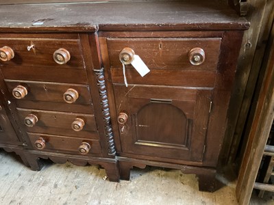 Lot 11 - A 19th century simulated oak pine breakfront...