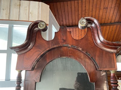 Lot 44 - A 19th century inlaid mahogany longcase clock...