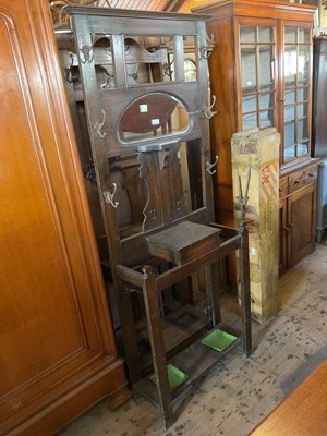 Lot 60 - Three early 20th century hall stands (3)