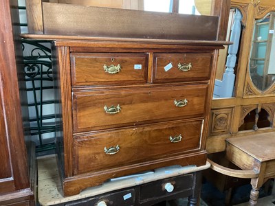 Lot 69 - An early 20th century chest of two short over...