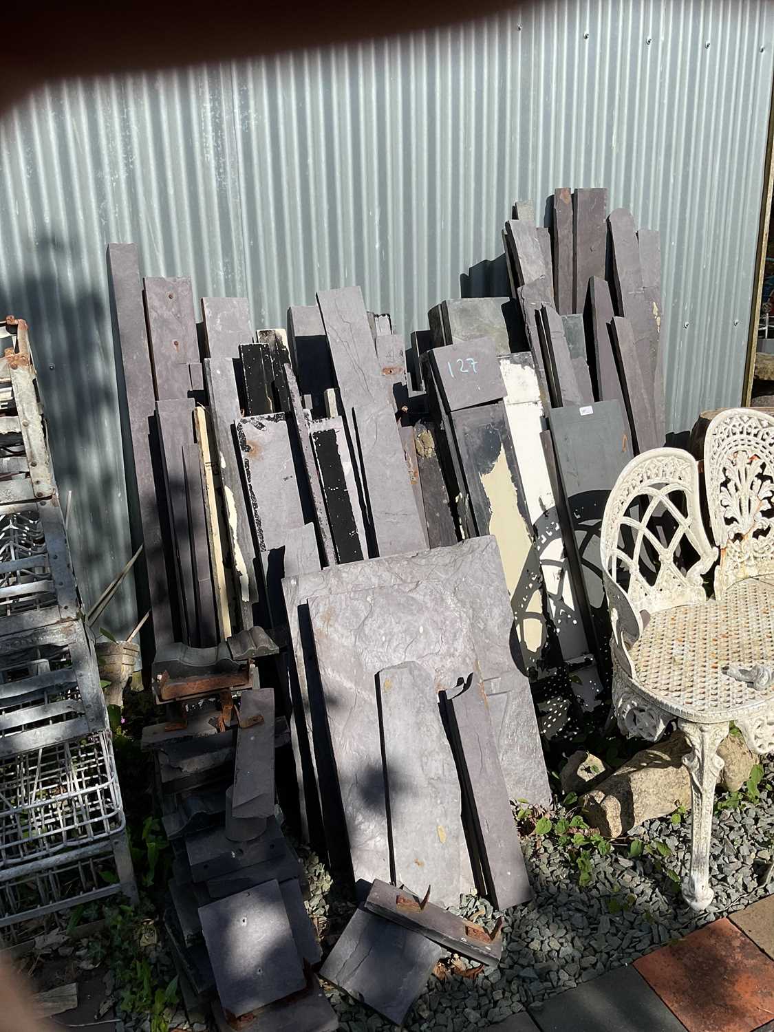 Lot 127 - A large collection of assorted slate.