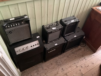 Lot 146 - Six modern amplifiers, including Laney and...