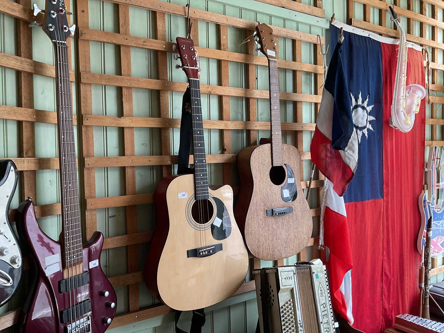 Lot 153 - Two acoustic guitars, including a Chantry...