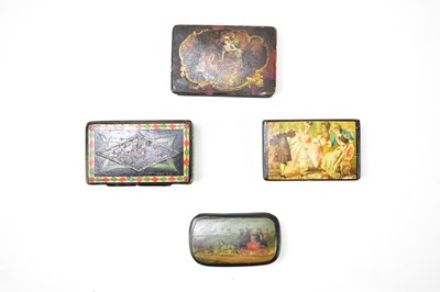Lot 12 - Four 19th century snuff boxes