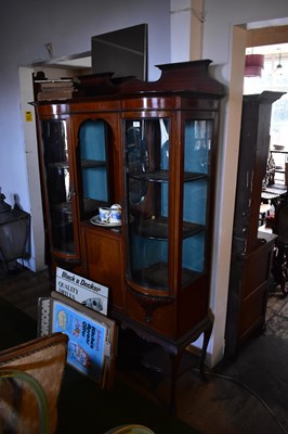 Lot 182 - An Edwardian inlaid mahogany bowfronted...