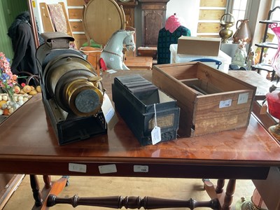 Lot 198 - A late 19th/early 20th century Magic Lantern...