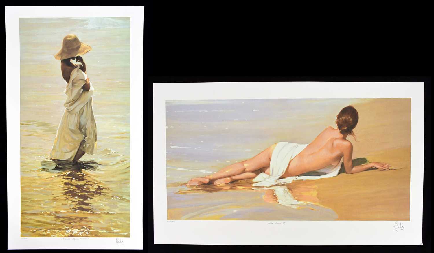 Lot 1787 - LLUIS RIBAS; two limited edition signed prints,...