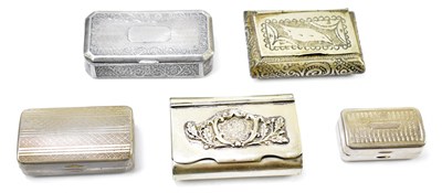 Lot 41 - A collection of 19th century snuff boxes