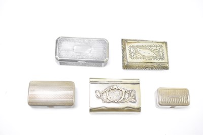 Lot 41 - A collection of 19th century snuff boxes