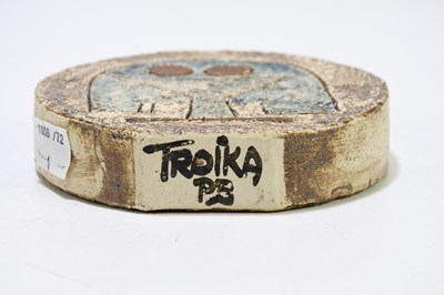 Lot 377 - PENNY BROADRIBB FOR TROIKA POTTERY; a small...