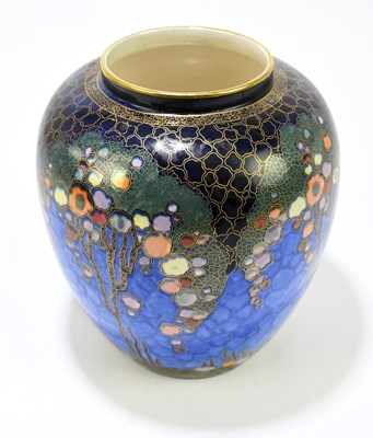 Lot 225 - CROWN DEVON FIELDINGS; a vase of ovoid form...