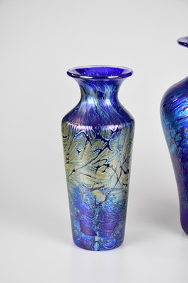 Lot 437 - GOZO GLASS; two contemporary Art Glass vases...