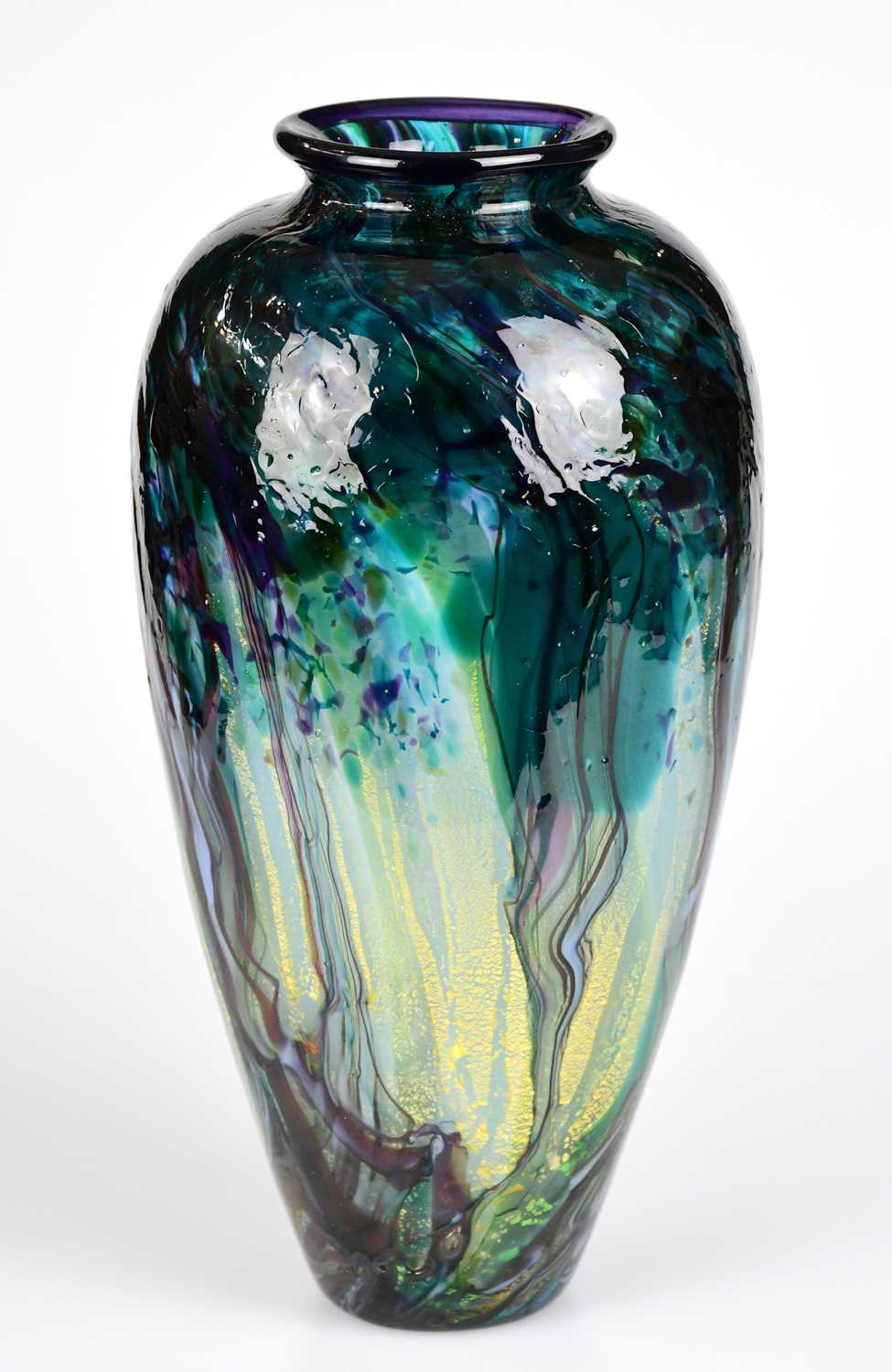 Lot 448 - JONATHAN HARRIS; a contemporary art glass vase...