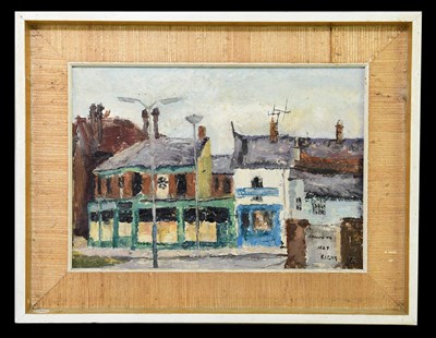 Lot 1893 - MANNER OF JOAN GILCHRIST; oil on board, street...